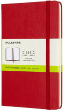 Moleskine Classic Hardback Medium Notebook - Plain - Scarlet Red