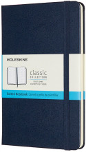Moleskine Classic Hardback Medium Notebook - Dotted - Sapphire Blue