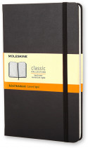 Moleskine Classic Hardback Large Notebook - Ruled - Black