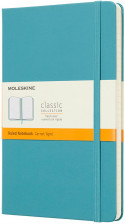 Moleskine Classic Hardback Large Notebook - Ruled - Reef Blue