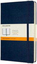 Moleskine Classic Hardback Large Expanded Notebook - Ruled - Sapphire Blue