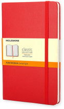 Moleskine Classic Hardback Large Notebook - Ruled - Scarlet Red