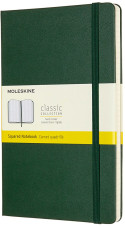 Moleskine Classic Hardback Large Notebook - Squared - Myrtle Green