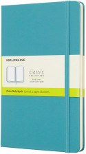 Moleskine Classic Hardback Large Notebook - Plain - Reef Blue