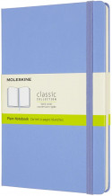 Moleskine Classic Hardback Large Notebook - Plain - Hydrangea Blue