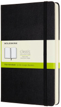 Moleskine Classic Hardback Large Expanded Notebook - Plain - Black