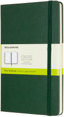 Moleskine Classic Hardback Large Notebook - Plain - Myrtle Green