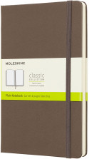 Moleskine Classic Hardback Large Notebook - Plain - Earth Brown