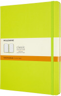 Moleskine Classic Hardback Extra Large Notebook - Ruled - Lemon Green
