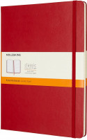 Moleskine Classic Hardback Extra Large Notebook - Ruled - Scarlet Red