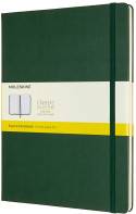 Moleskine Classic Hardback Extra Large Notebook - Squared - Myrtle Green