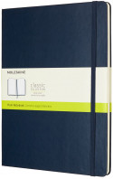 Moleskine Classic Hardback Extra Large Notebook - Plain - Sapphire Blue