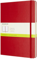 Moleskine Classic Hardback Extra Large Notebook - Plain - Scarlet Red