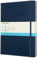Moleskine Classic Hardback Extra Large Notebook - Dotted - Sapphire Blue