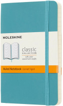 Moleskine Classic Soft Cover Pocket Notebook - Ruled - Reef Blue