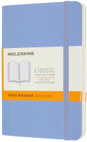 Moleskine Classic Soft Cover Pocket Notebook - Ruled - Hydrangea Blue