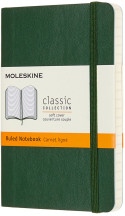 Moleskine Classic Soft Cover Pocket Notebook - Ruled - Myrtle Green