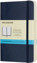 Moleskine Classic Soft Cover Pocket Notebook - Dotted - Sapphire Blue