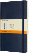 Moleskine Classic Soft Cover Large Notebook - Ruled - Sapphire Blue