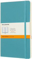 Moleskine Classic Soft Cover Large Notebook - Ruled - Reef Blue