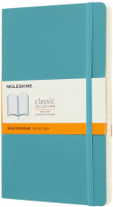 Moleskine Classic Soft Cover Large Notebook - Ruled - Reef Blue