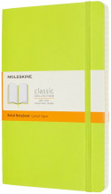Moleskine Classic Soft Cover Large Notebook - Ruled - Lemon Green