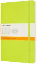 Moleskine Classic Soft Cover Large Notebook - Ruled - Lemon Green