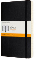 Moleskine Classic Soft Cover Large Expanded Notebook - Ruled - Black
