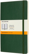 Moleskine Classic Soft Cover Large Notebook - Ruled - Myrtle Green