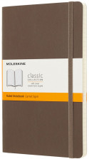 Moleskine Classic Soft Cover Large Notebook - Ruled - Earth Brown