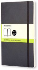 Moleskine Classic Soft Cover Large Notebook - Plain - Black