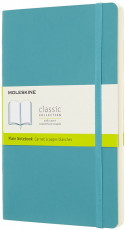 Moleskine Classic Soft Cover Large Notebook - Plain - Reef Blue