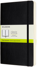 Moleskine Classic Soft Cover Large Expanded Notebook - Plain - Black