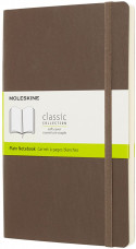 Moleskine Classic Soft Cover Large Notebook - Plain - Earth Brown