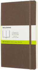 Moleskine Classic Soft Cover Large Notebook - Plain - Earth Brown