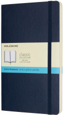 Moleskine Classic Soft Cover Large Notebook - Dotted - Sapphire Blue