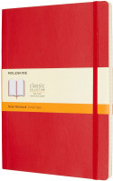 Moleskine Classic Soft Cover Extra Large Notebook - Ruled - Scarlet Red