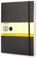 Moleskine Classic Soft Cover Extra Large Notebook - Squared - Black