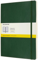 Moleskine Classic Soft Cover Extra Large Notebook - Squared - Myrtle Green