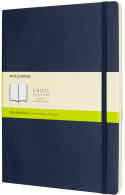 Moleskine Classic Soft Cover Extra Large Notebook - Plain - Sapphire Blue