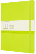 Moleskine Classic Soft Cover Extra Large Notebook - Plain - Lemon Green