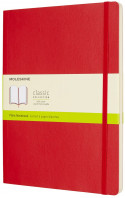 Moleskine Classic Soft Cover Extra Large Notebook - Plain - Scarlet Red