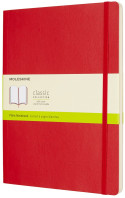 Moleskine Classic Soft Cover Extra Large Notebook - Plain - Scarlet Red