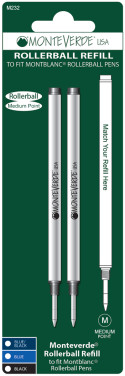 Monteverde Rollerball Refill To Fit Montblanc - Blue