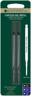 Monteverde Capless Gel Refill To Fit Sheaffer - Black