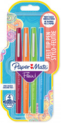 Papermate Flair Original Fibre Tip Pen - Medium - Fun (Pack of 4)