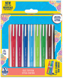 Papermate Flair Original Fibre Tip Pen - Medium - Easel Colours (Pack of 10)