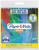 Papermate Inkjoy 100 Capped Ballpoint Pen - Medium - Standard Colours (Pack of 27)