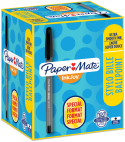 Papermate Inkjoy 100 Capped Ballpoint Pen - Medium - Black (Box of 100)