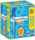 Papermate Inkjoy 100 Retractable Ballpoint Pen - Medium - Blue (Box of 100)